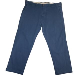 Comfort Casual Men’s Sz 44 Medium Navy Blue Chino Pants Normcore Dad Grandpacore